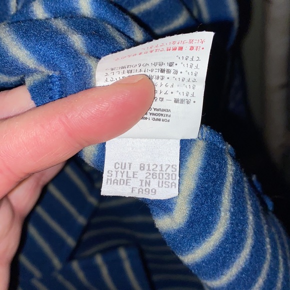 Women’s small vintage boat neck long sleeved pullover Patagonia fleece - Picture 6 of 6